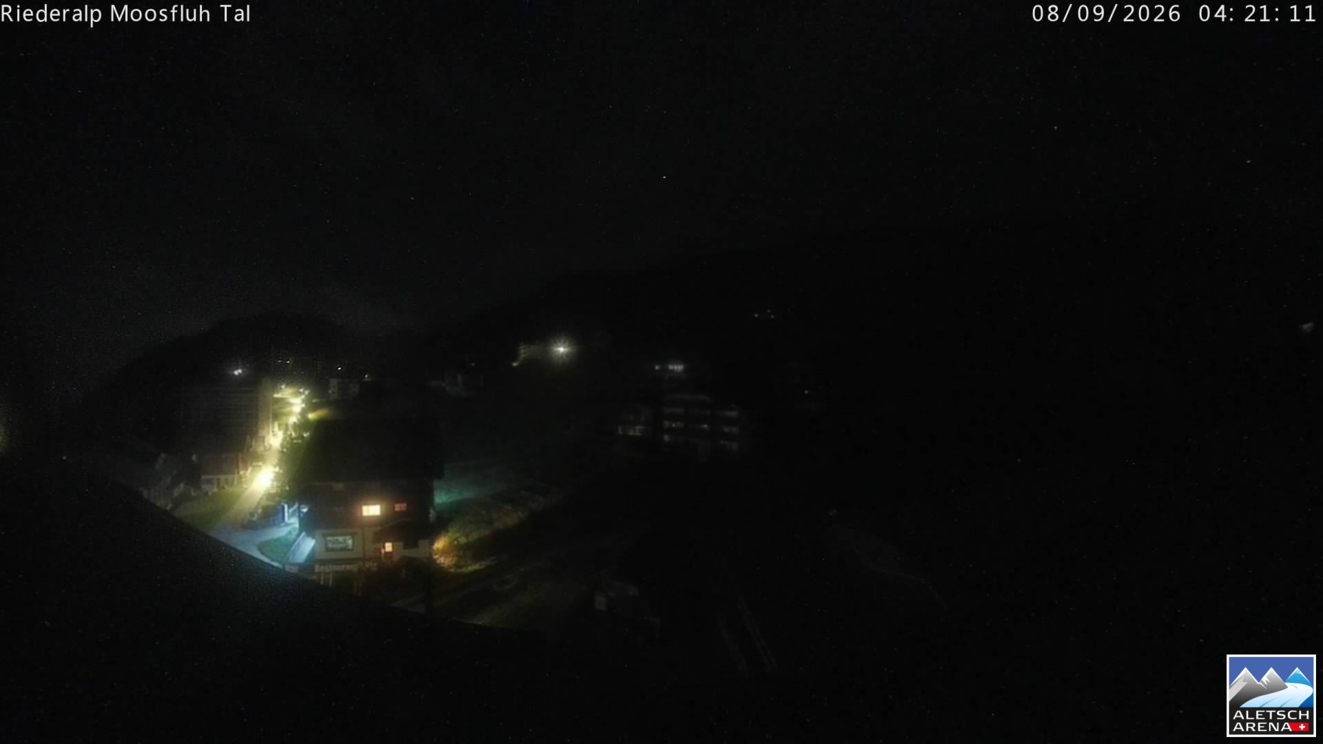 Archiv Foto Webcam Riederalp: Dorfmitte