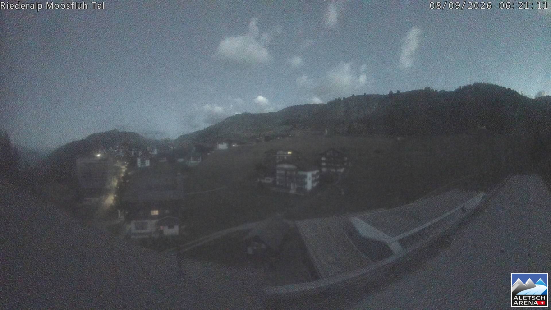 Archiv Foto Webcam Riederalp: Dorfmitte