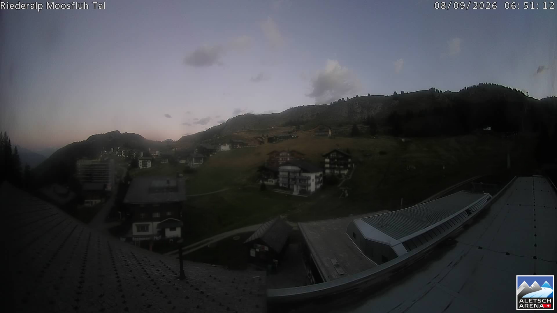Archiv Foto Webcam Riederalp: Dorfmitte