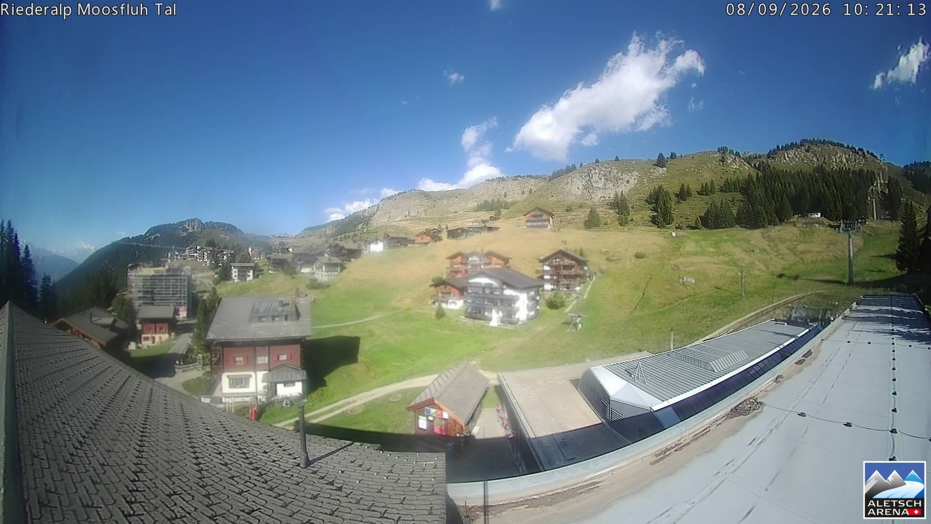 Archiv Foto Webcam Riederalp: Dorfmitte