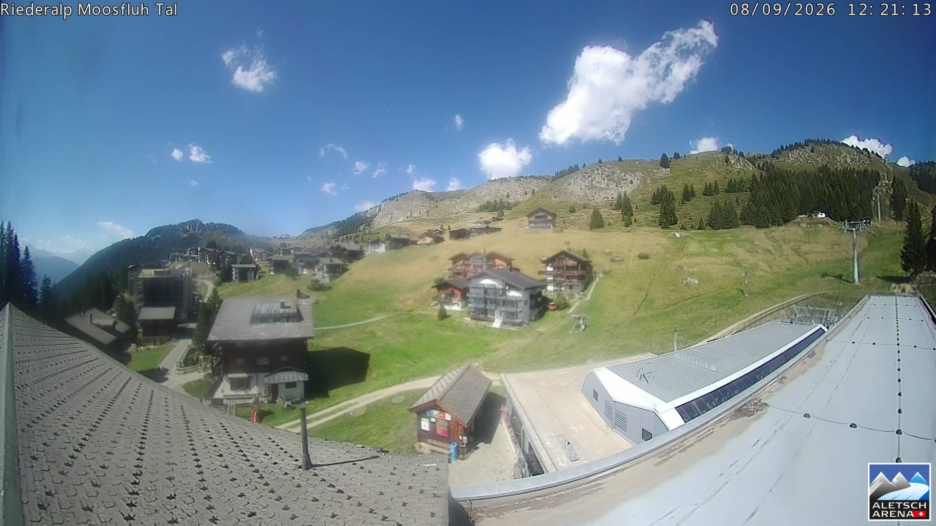 Archiv Foto Webcam Riederalp: Dorfmitte