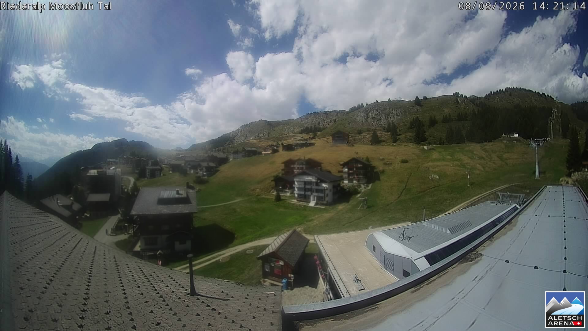 Archiv Foto Webcam Riederalp: Dorfmitte