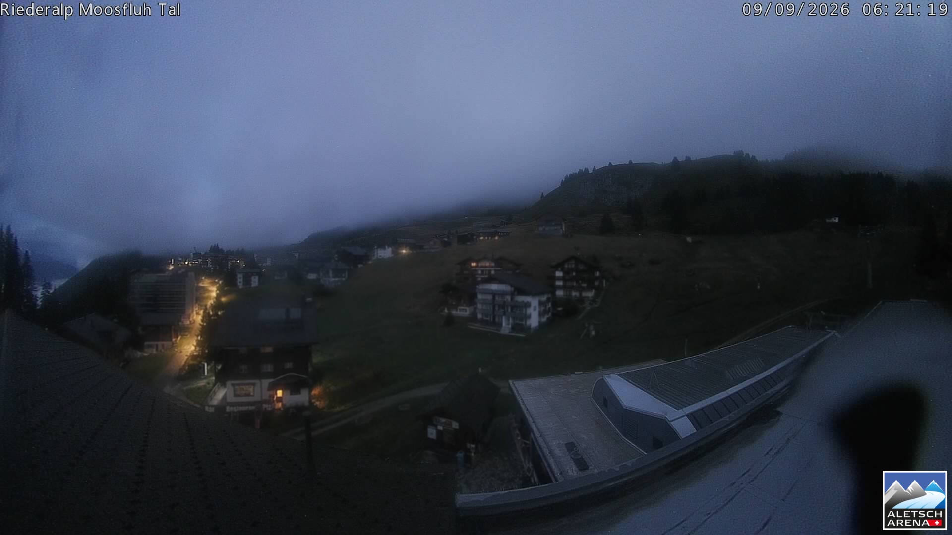 Archiv Foto Webcam Riederalp: Dorfmitte