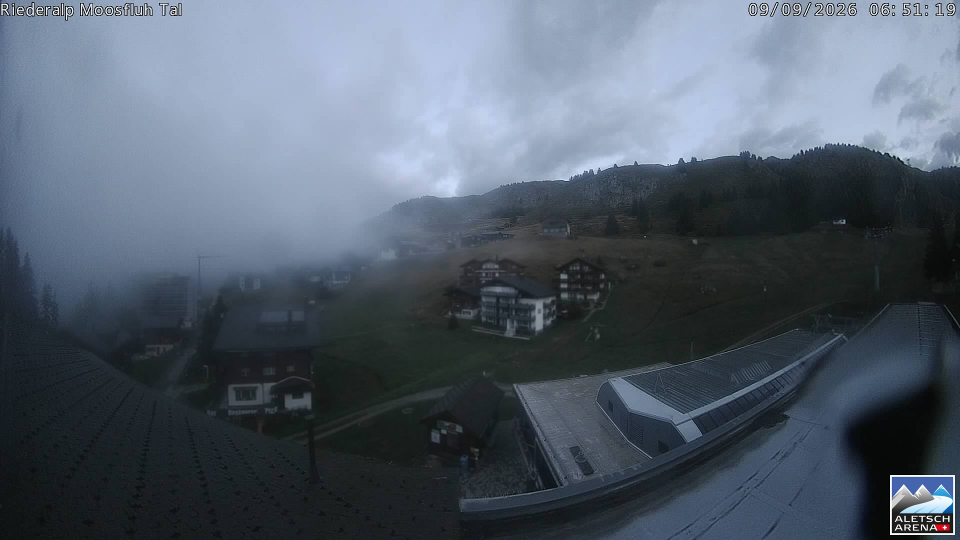 Archiv Foto Webcam Riederalp: Dorfmitte