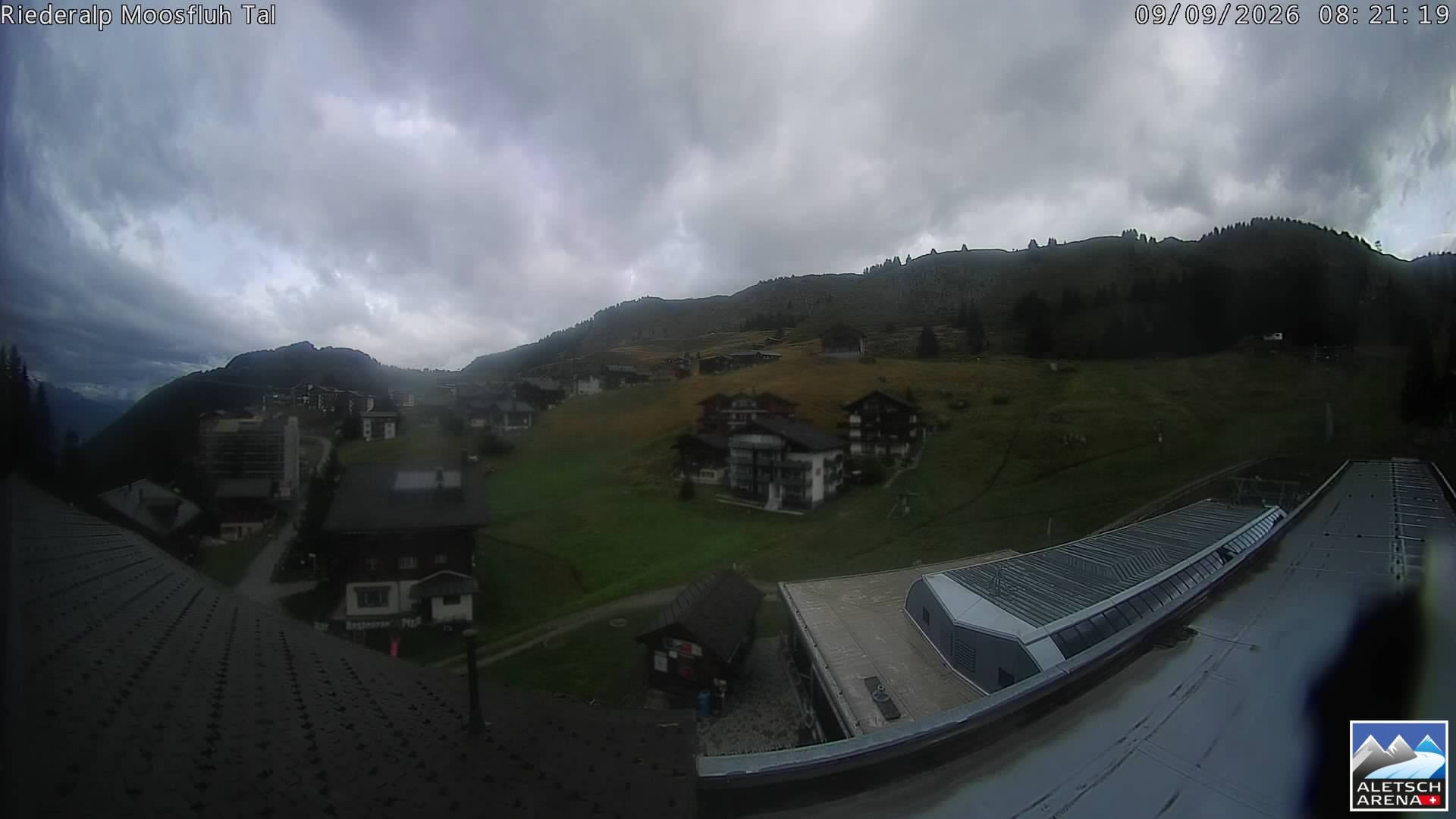 Archiv Foto Webcam Riederalp: Dorfmitte