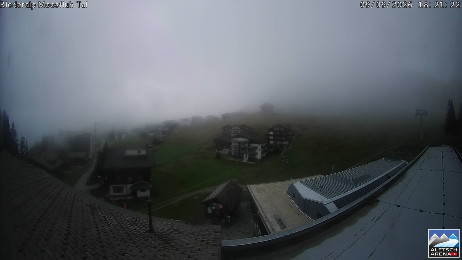Archiv Foto Webcam Riederalp: Dorfmitte