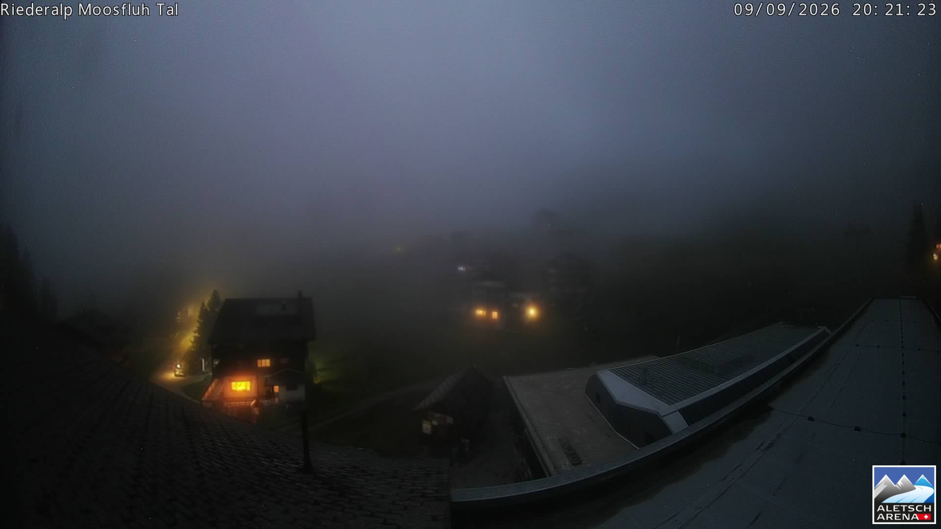 Archiv Foto Webcam Riederalp: Dorfmitte