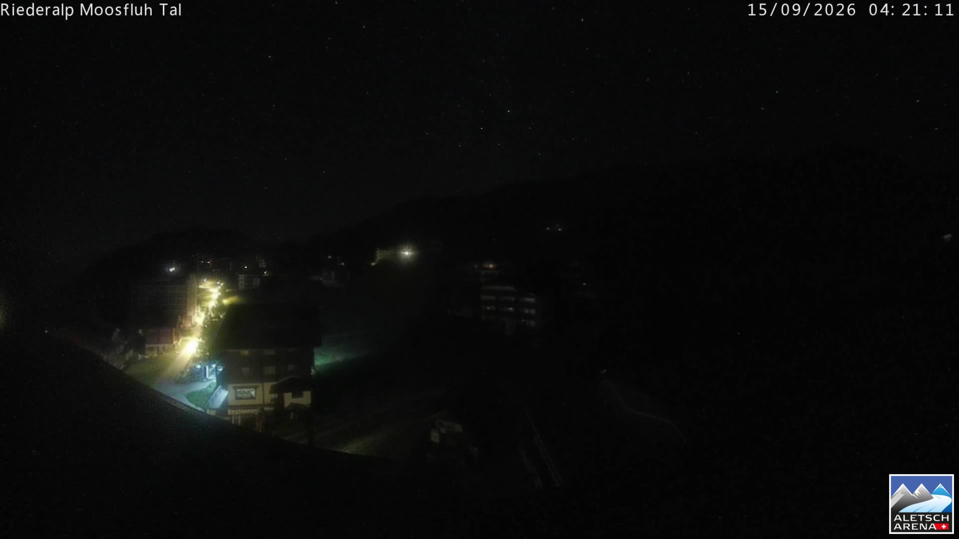 Archiv Foto Webcam Riederalp: Dorfmitte