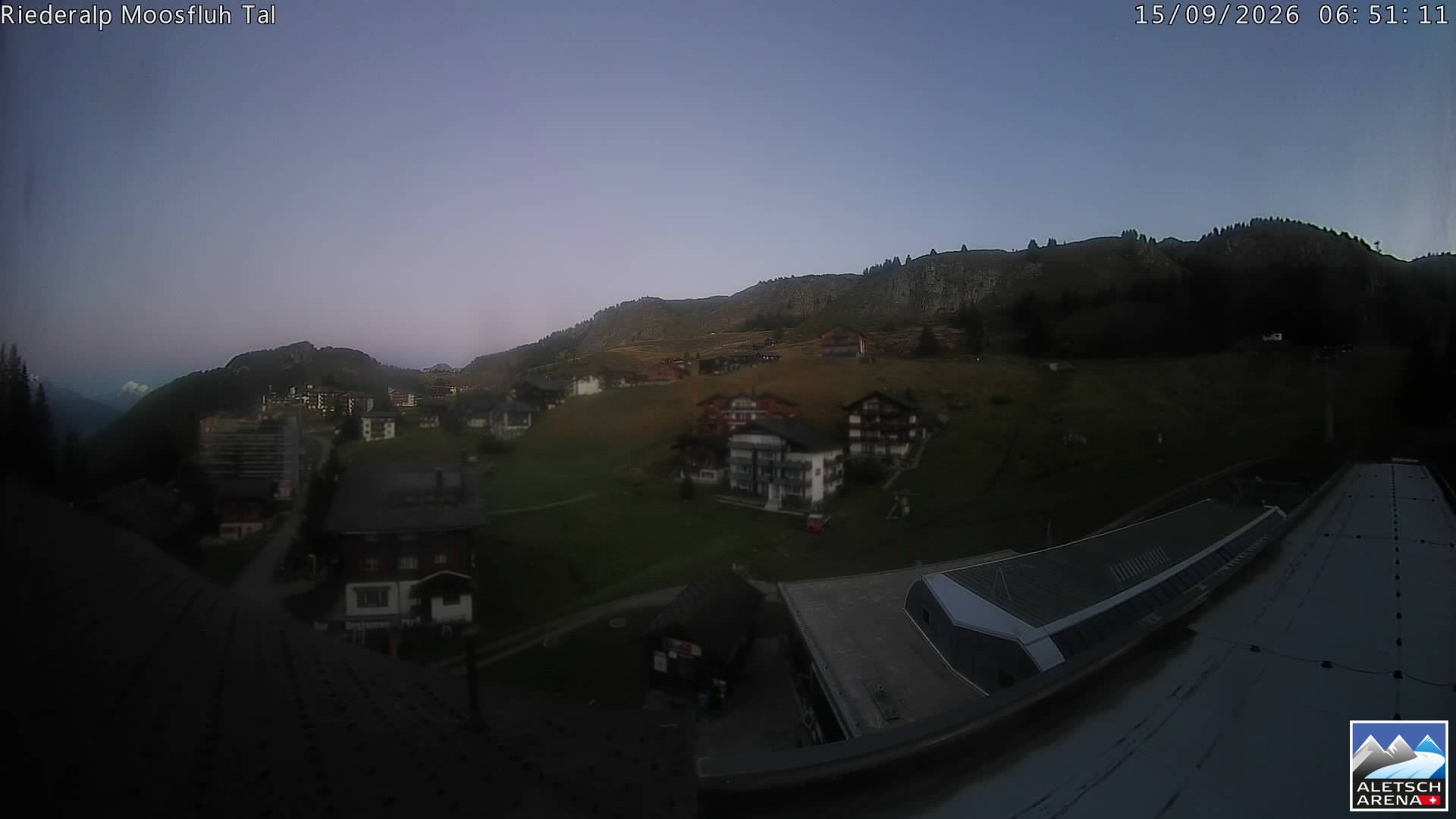 Archiv Foto Webcam Riederalp: Dorfmitte