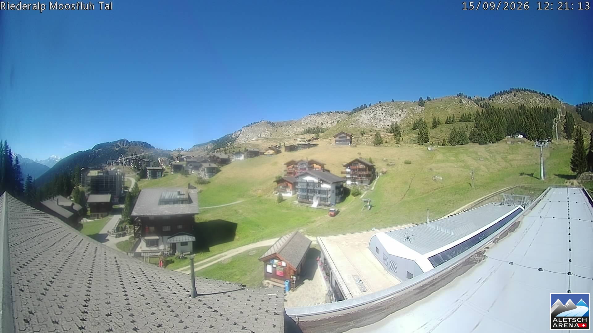Archiv Foto Webcam Riederalp: Dorfmitte