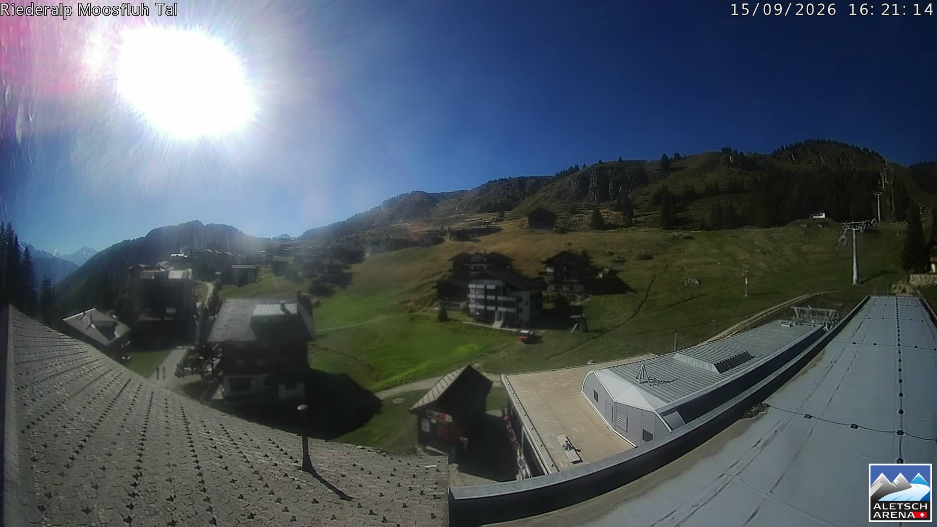Archiv Foto Webcam Riederalp: Dorfmitte