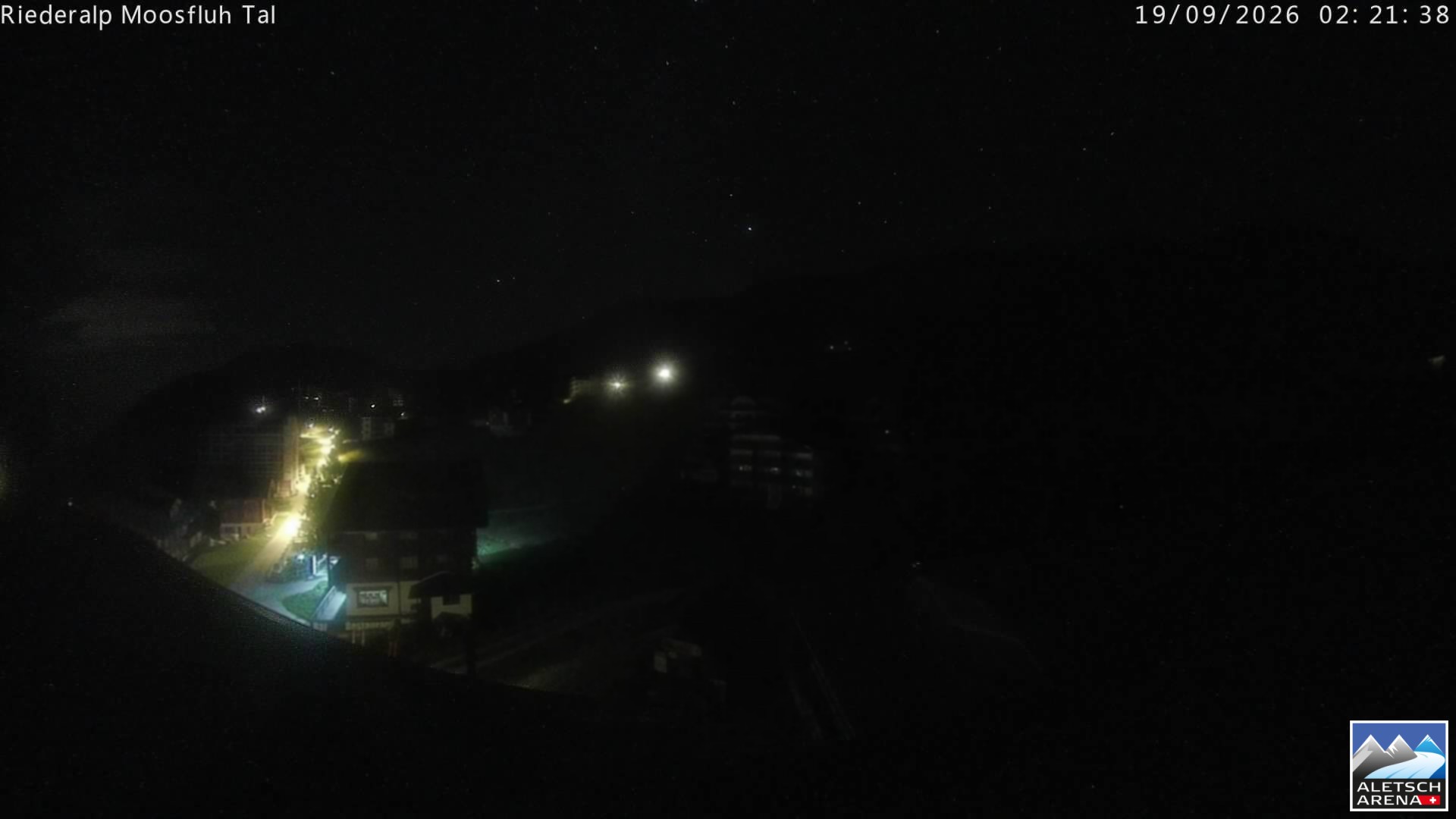 Archiv Foto Webcam Riederalp: Dorfmitte