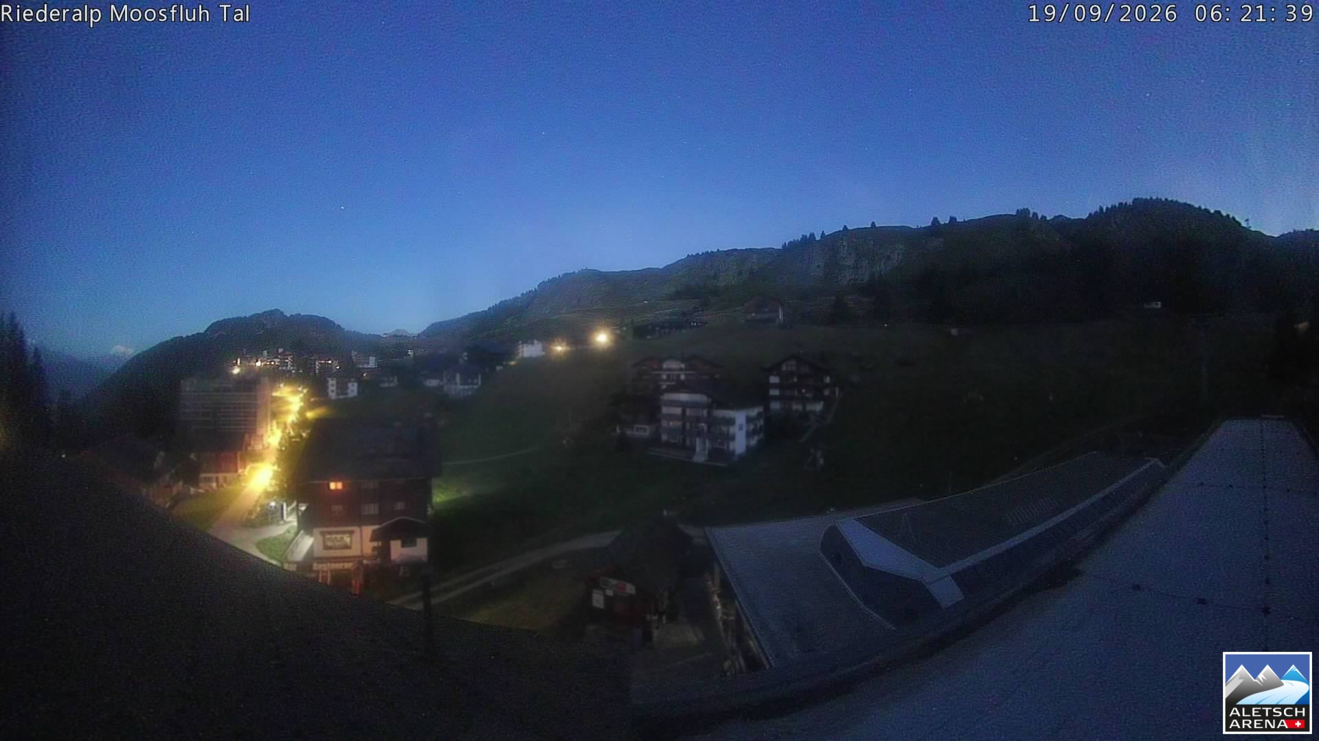 Archiv Foto Webcam Riederalp: Dorfmitte