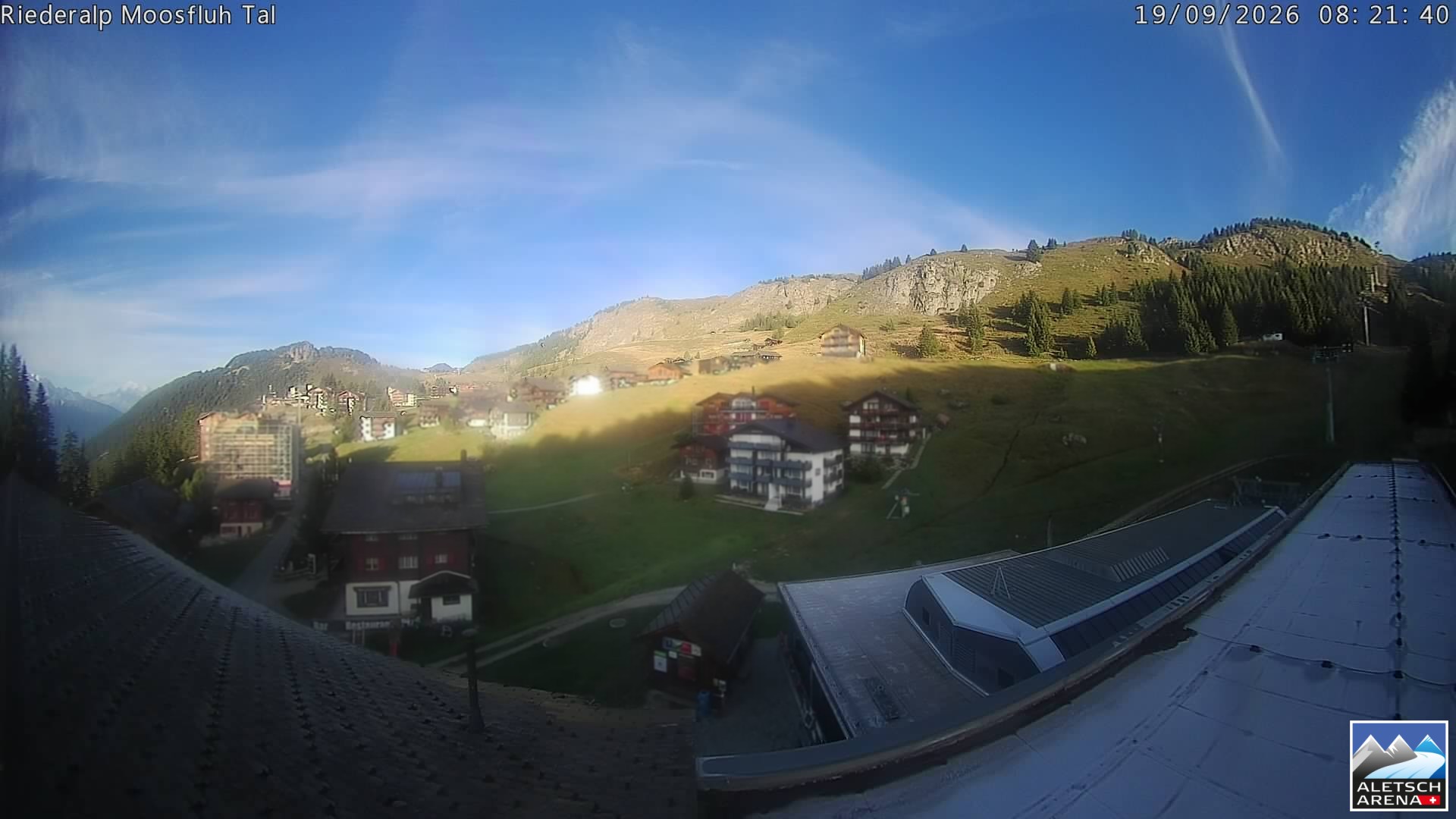 Archiv Foto Webcam Riederalp: Dorfmitte