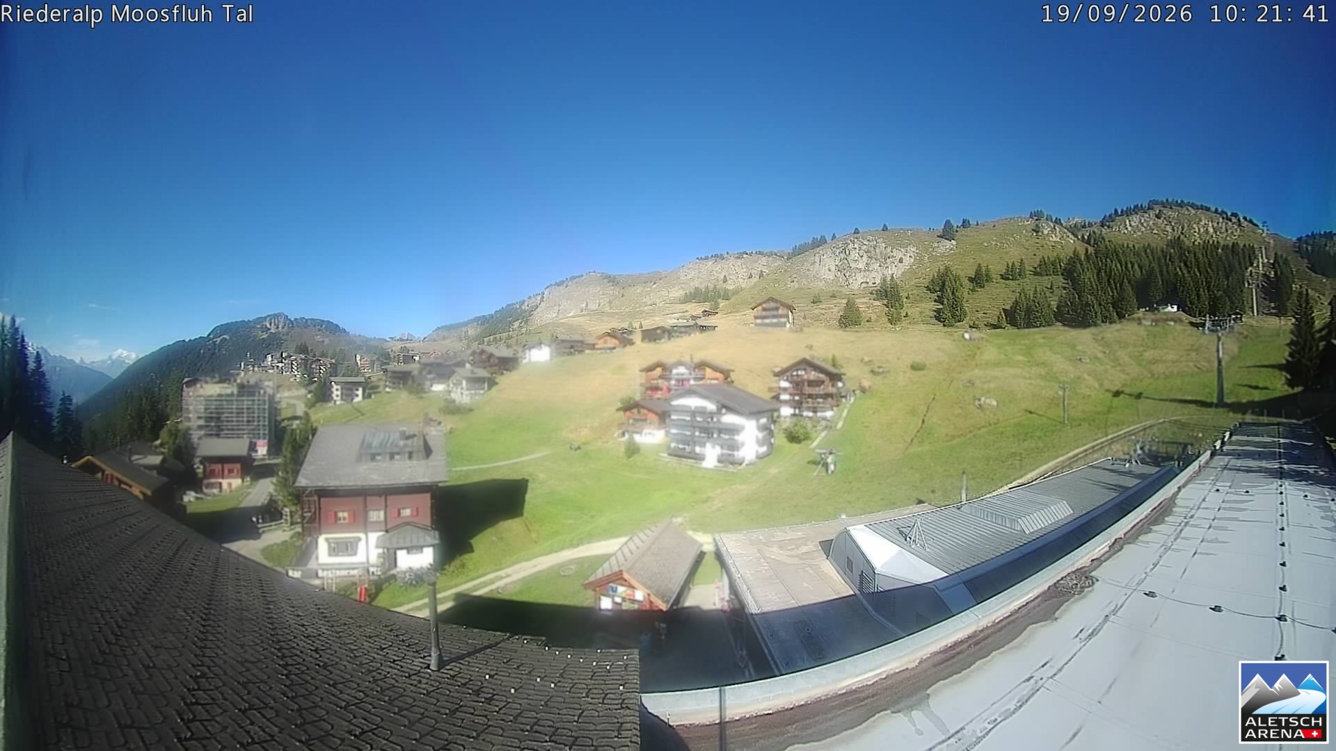Archiv Foto Webcam Riederalp: Dorfmitte