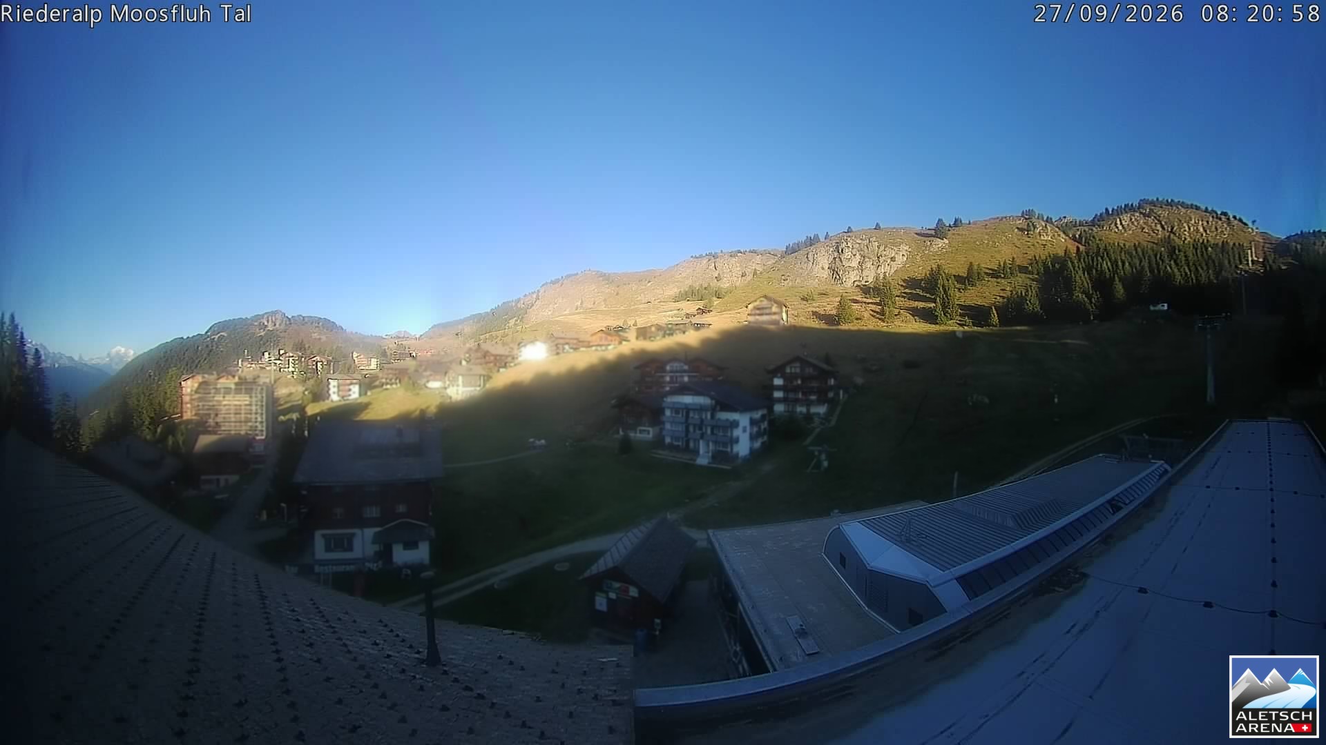 Archived image Webcam Riederalp - Village