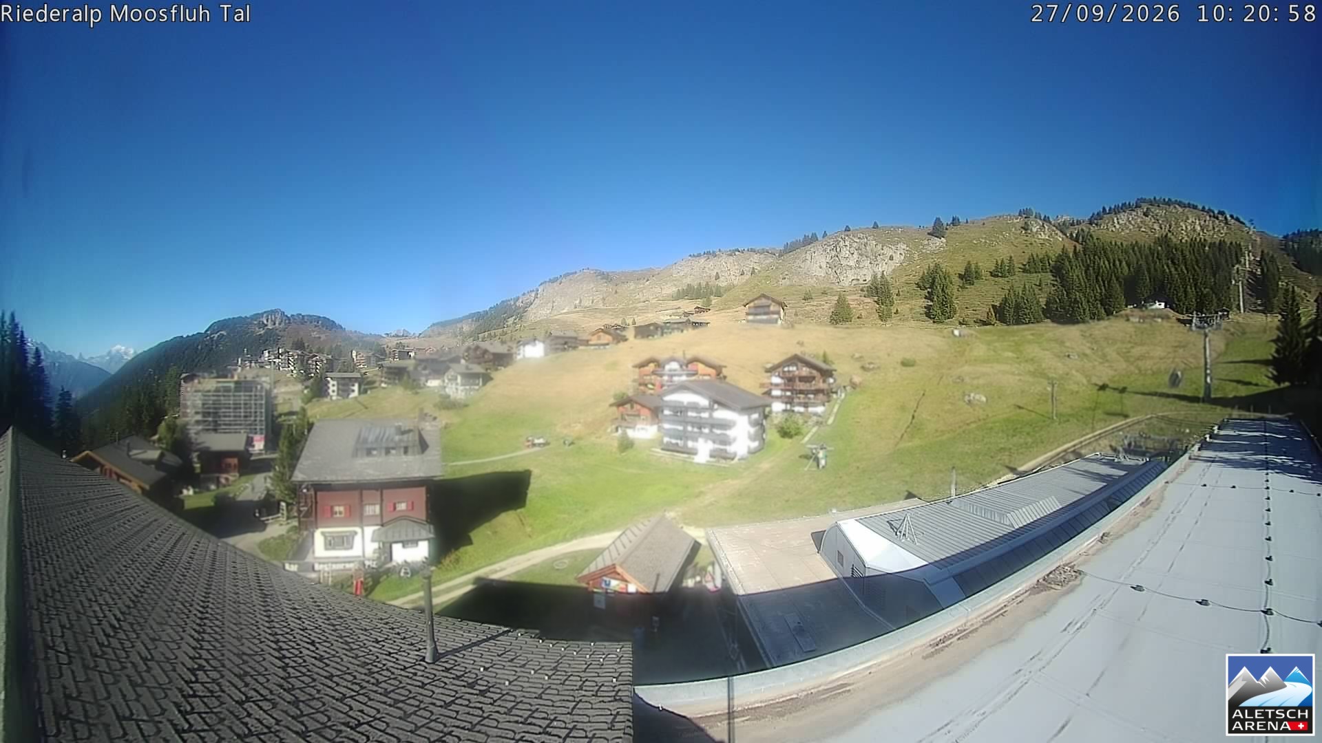 Archived image Webcam Riederalp - Village