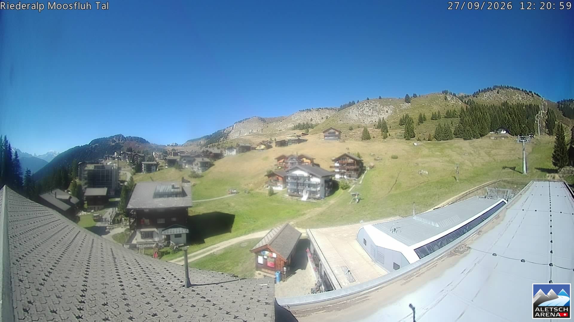 Archived image Webcam Riederalp - Village