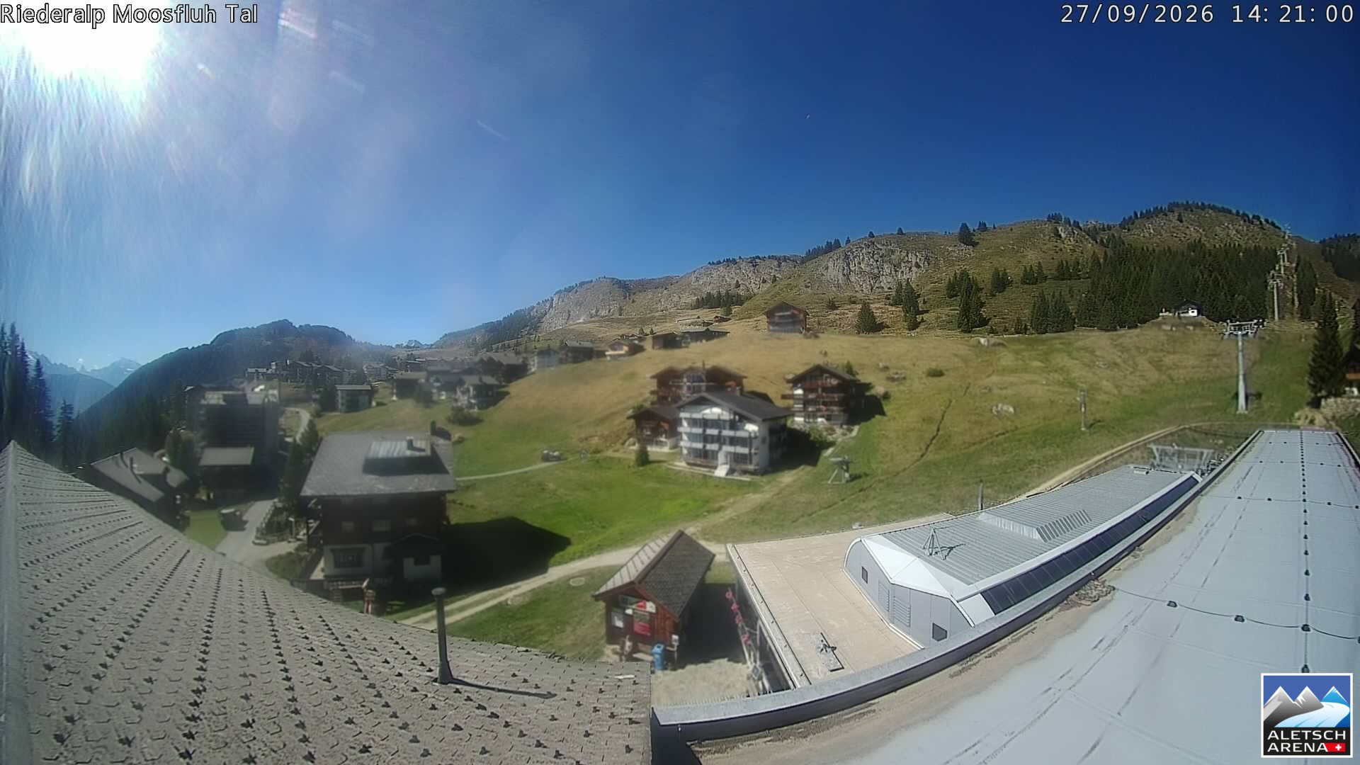 Archived image Webcam Riederalp - Village