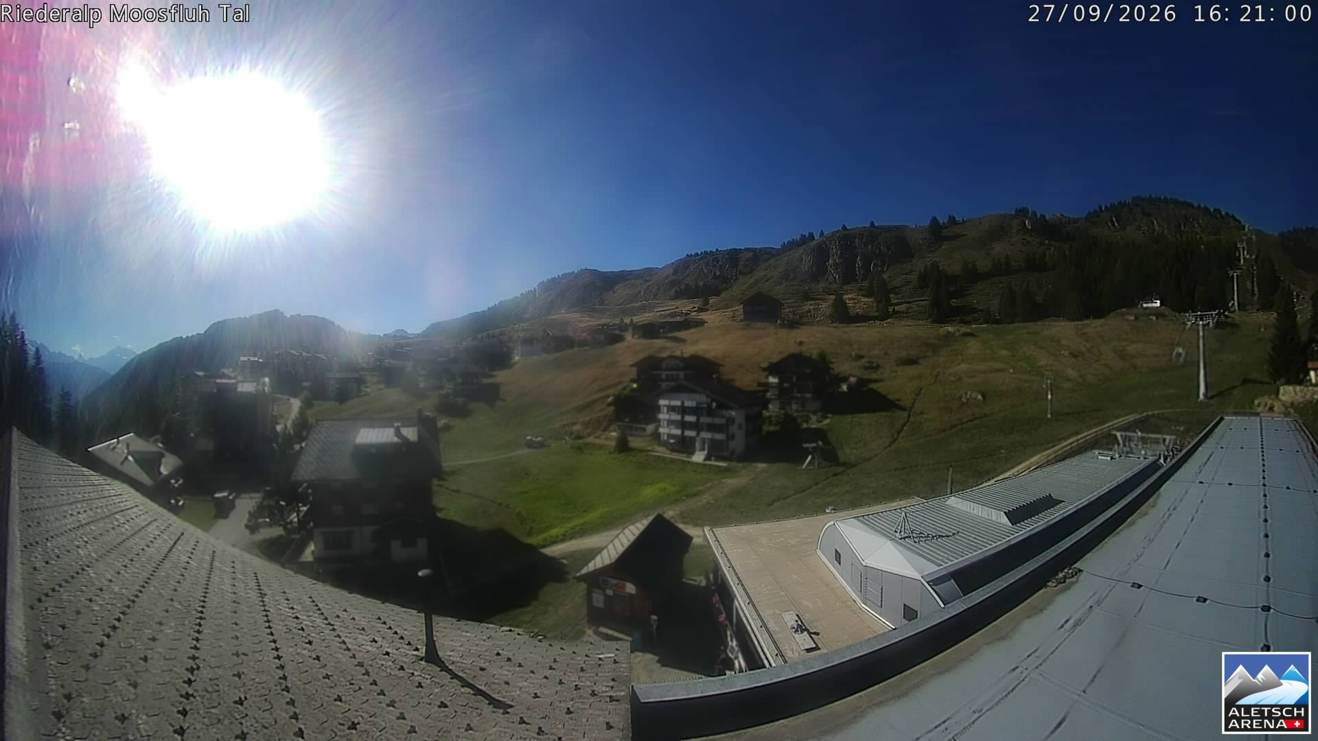 Archived image Webcam Riederalp - Village