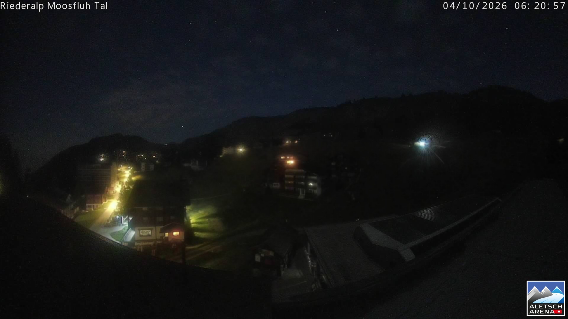 Archiv Foto Webcam Riederalp: Dorfmitte