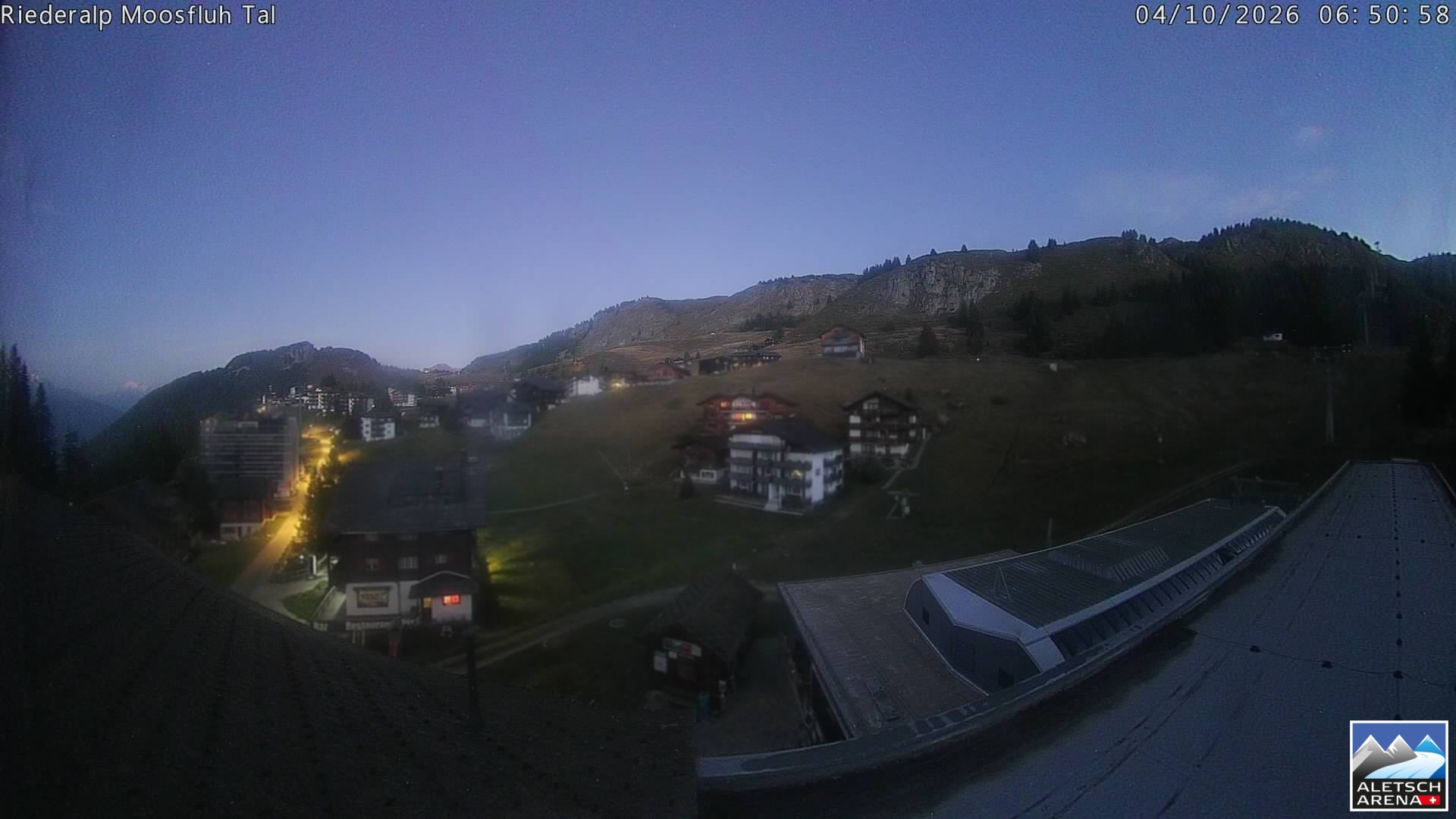 Archiv Foto Webcam Riederalp: Dorfmitte