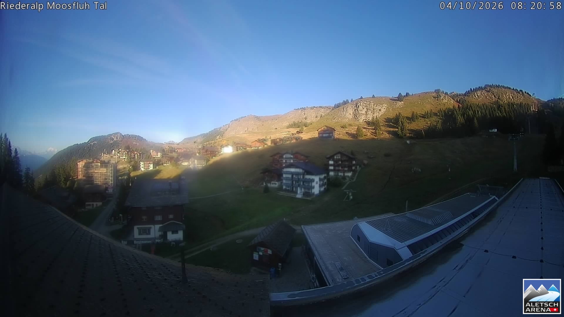 Archiv Foto Webcam Riederalp: Dorfmitte