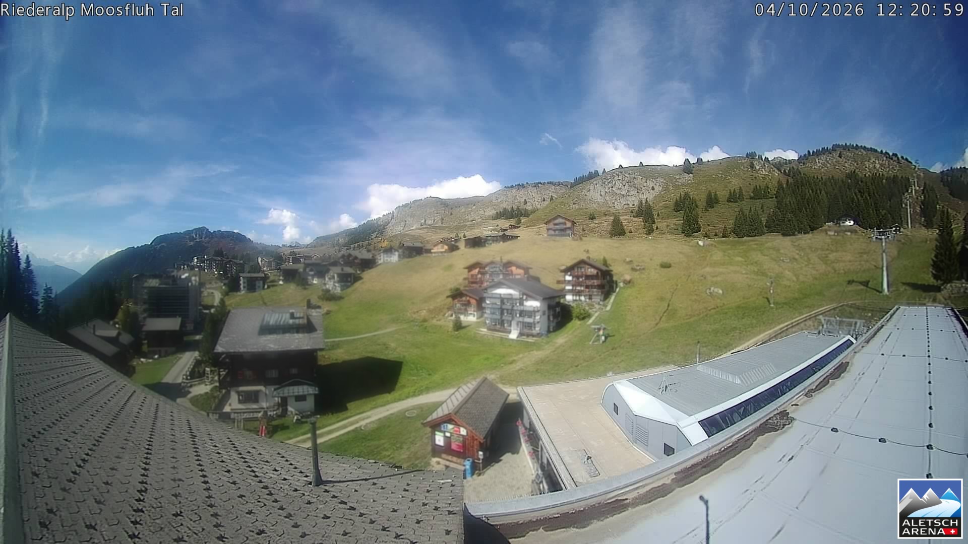 Archiv Foto Webcam Riederalp: Dorfmitte