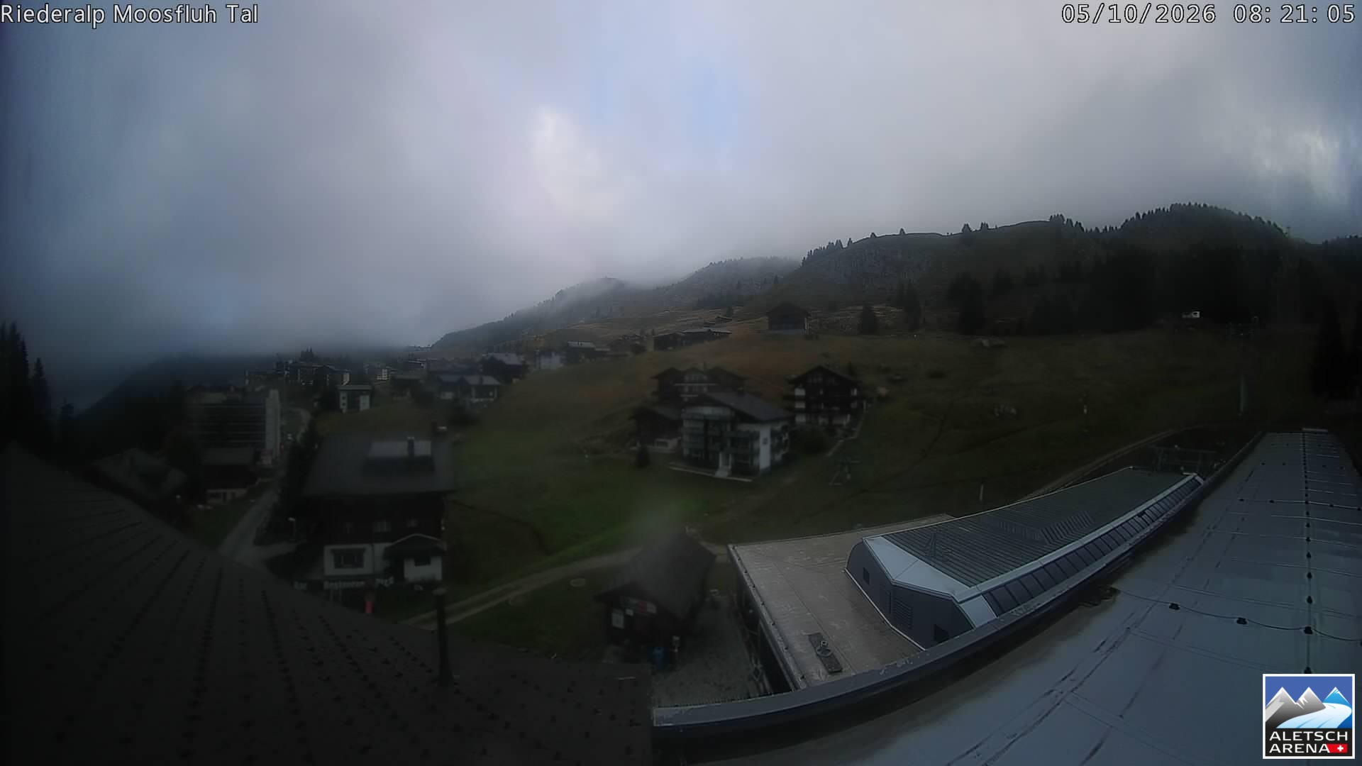 Archived image Webcam Riederalp - Village