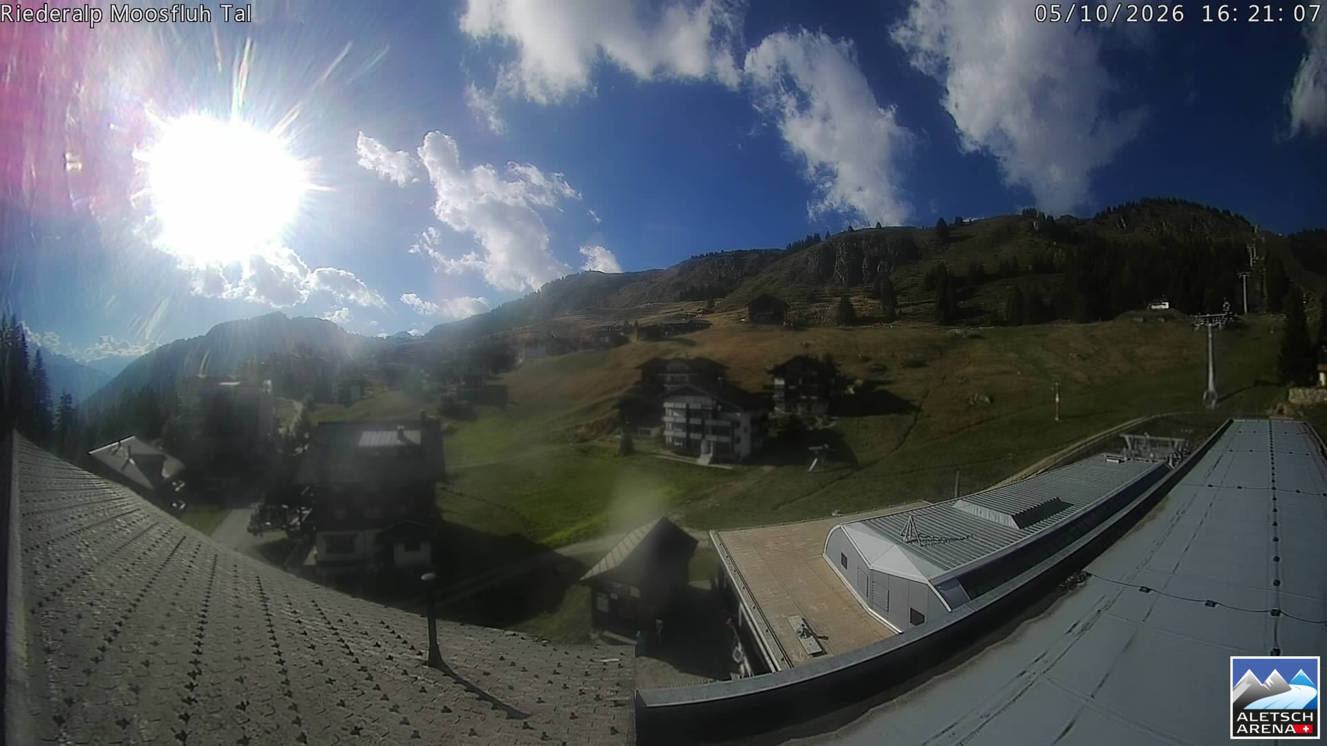 Archived image Webcam Riederalp - Village