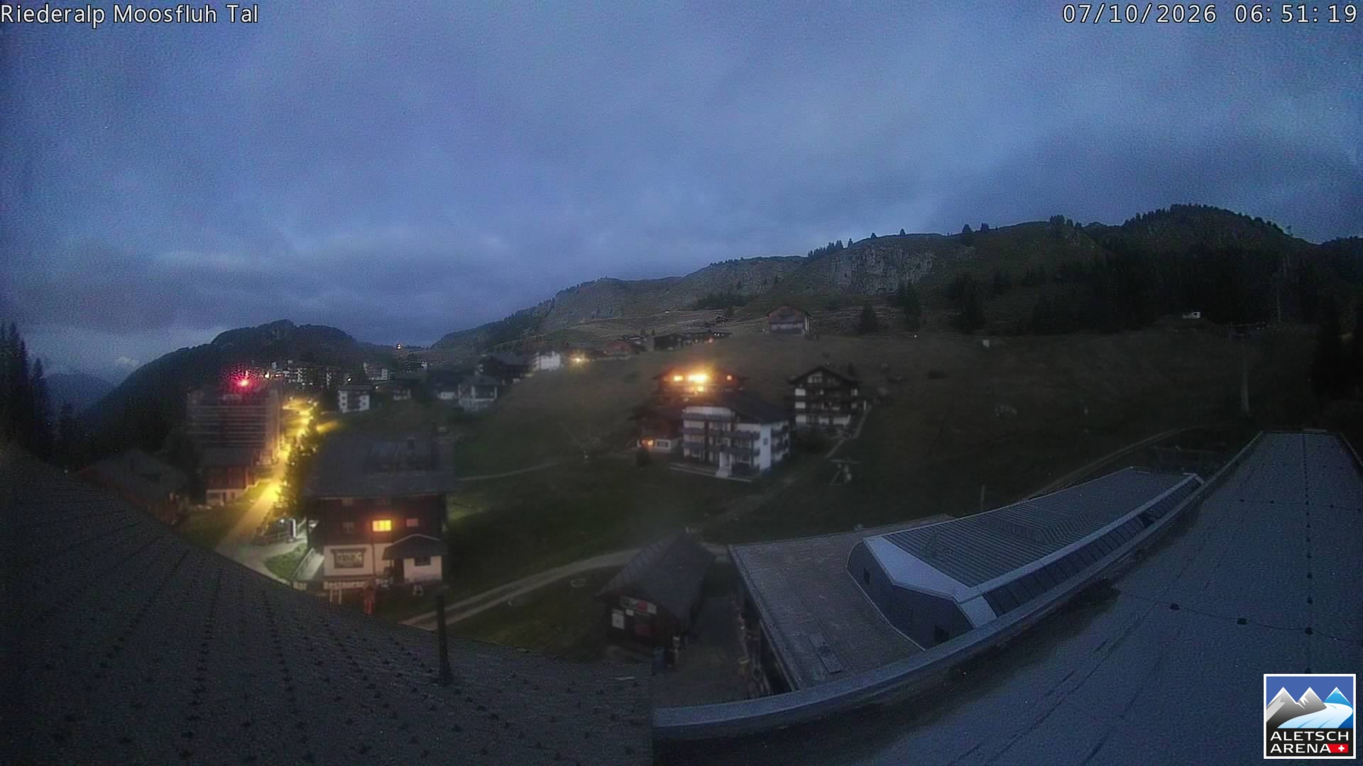 Archiv Foto Webcam Riederalp: Dorfmitte