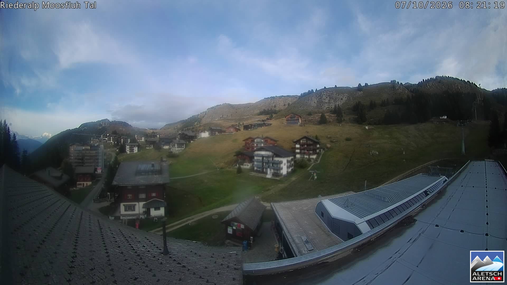 Archiv Foto Webcam Riederalp: Dorfmitte