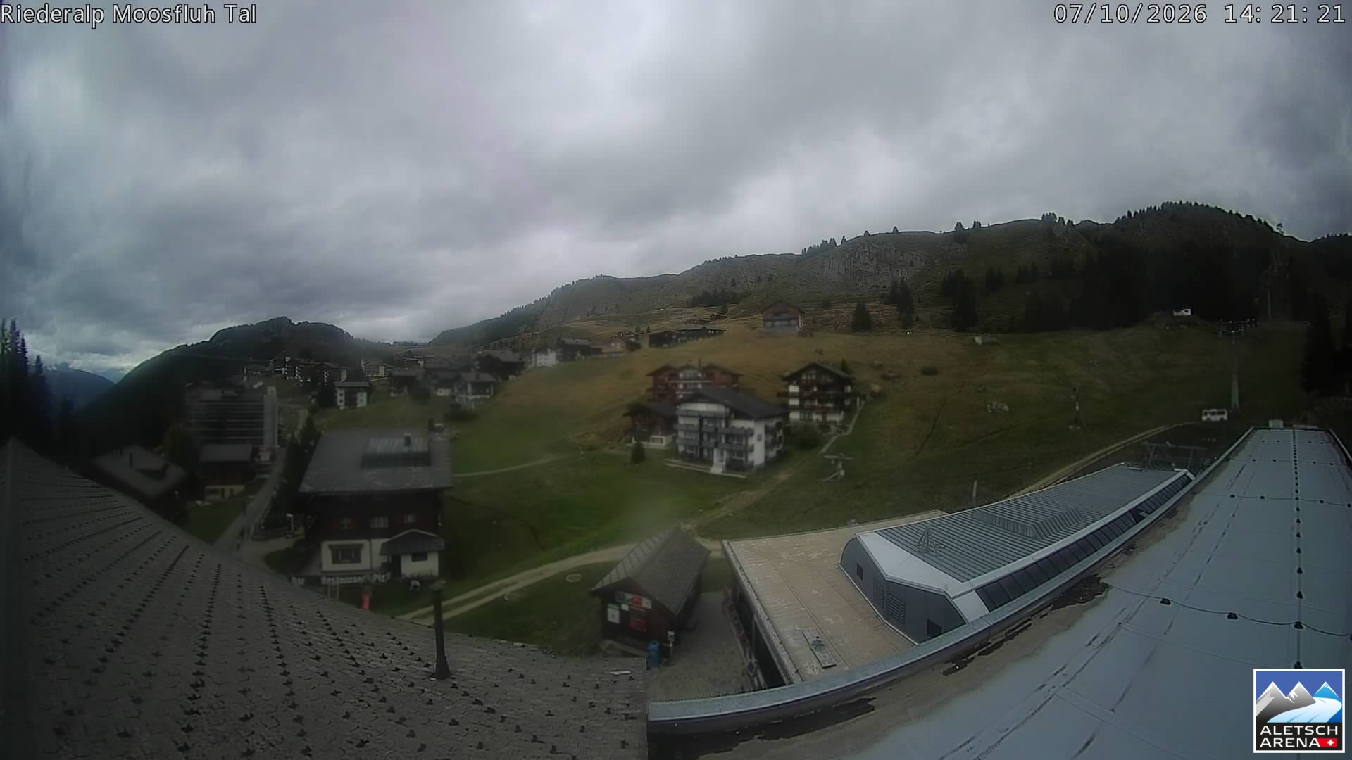 Archiv Foto Webcam Riederalp: Dorfmitte