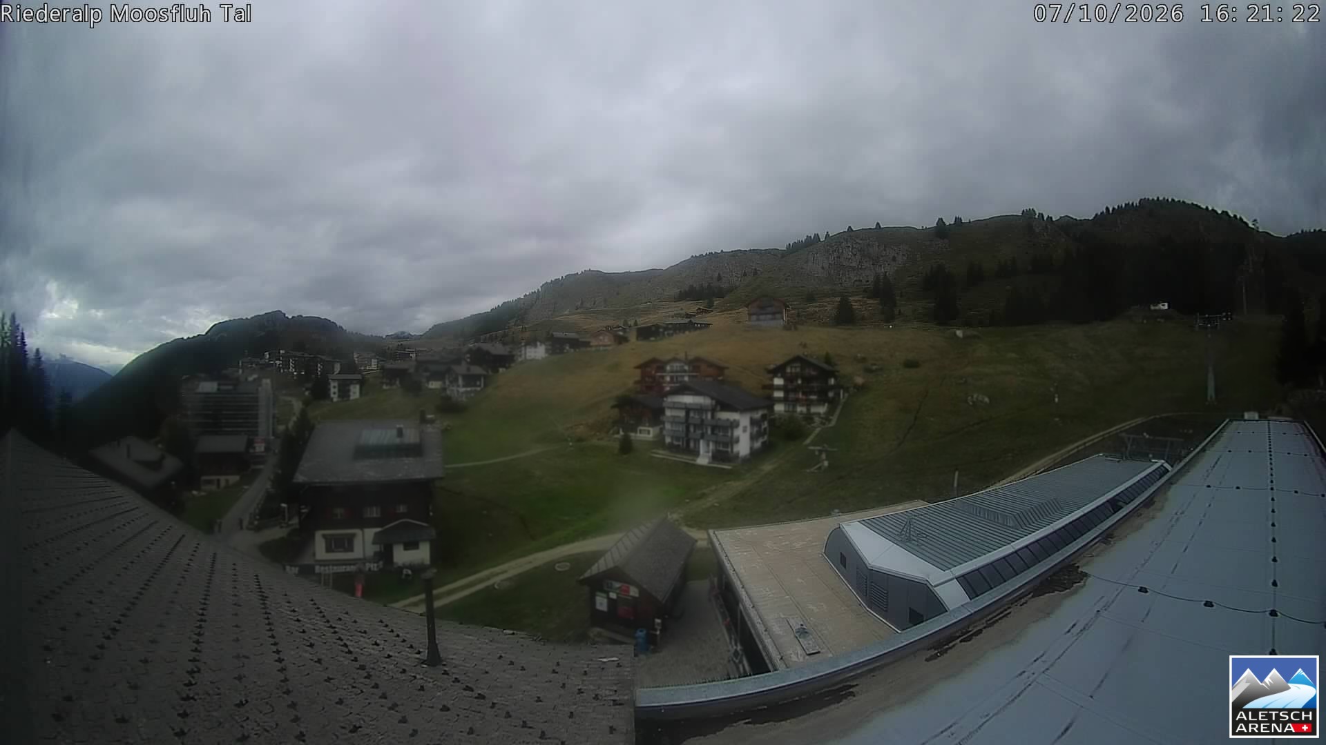 Archiv Foto Webcam Riederalp: Dorfmitte