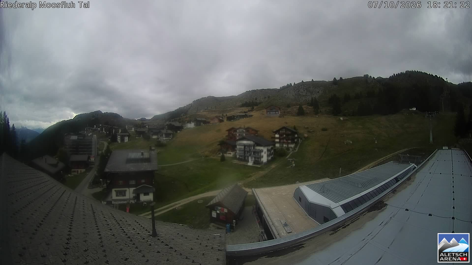 Archiv Foto Webcam Riederalp: Dorfmitte