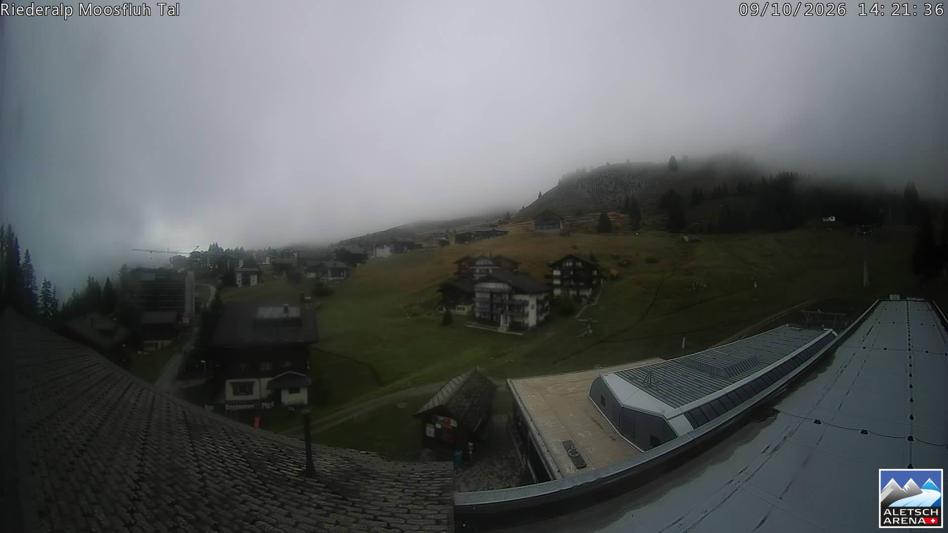 Archiv Foto Webcam Riederalp: Dorfmitte