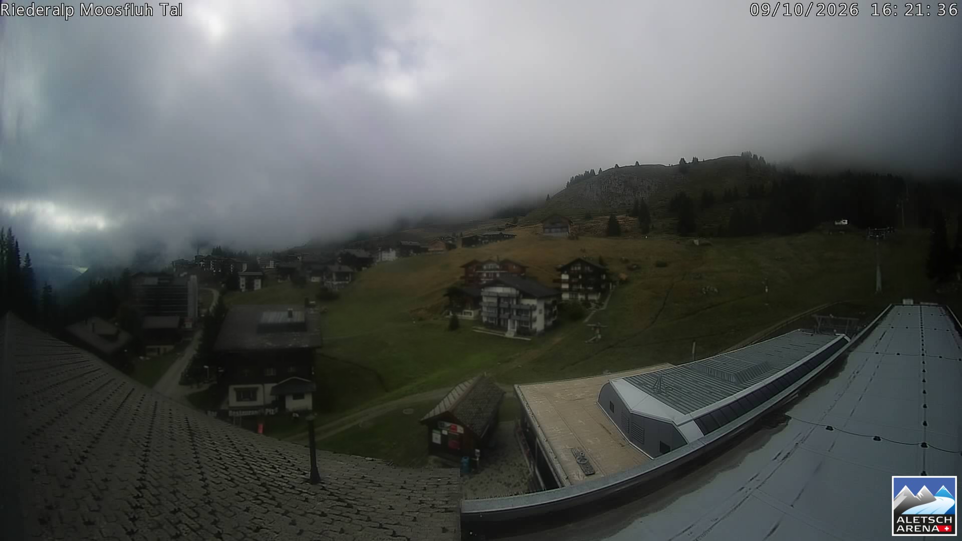 Archiv Foto Webcam Riederalp: Dorfmitte