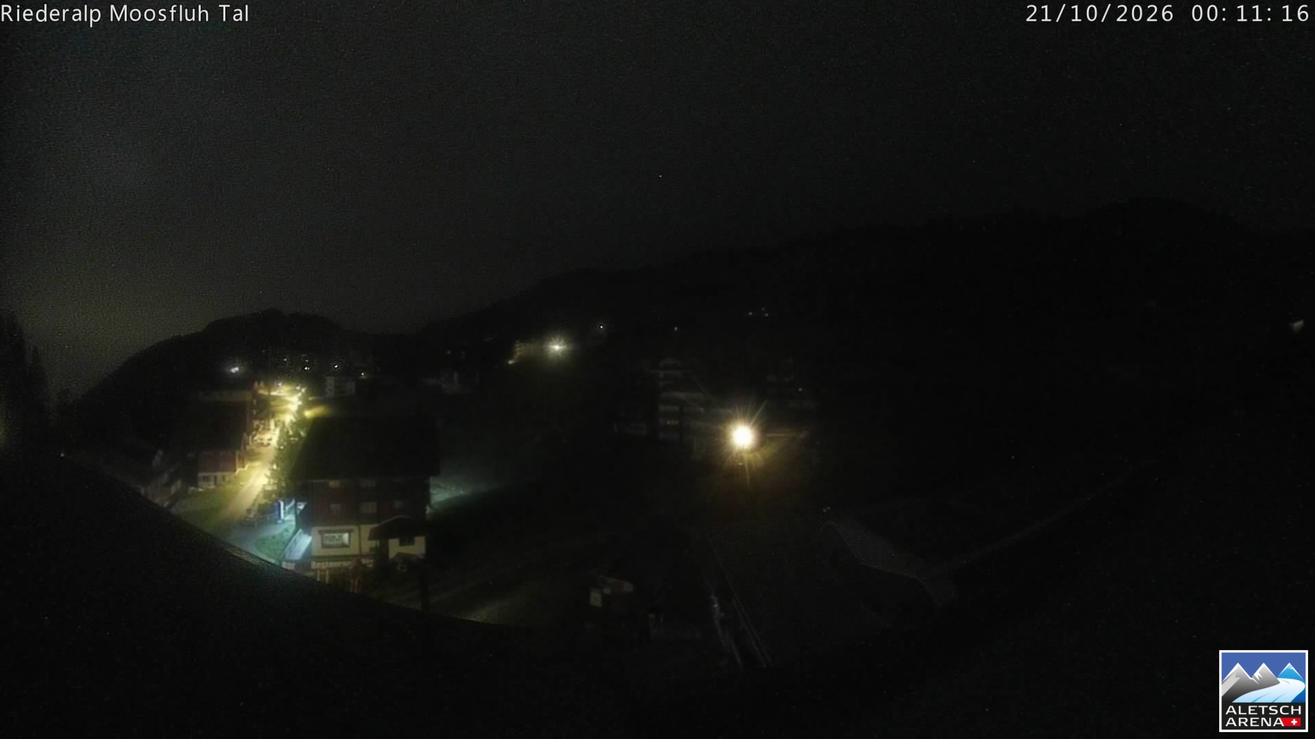 Archiv Foto Webcam Riederalp: Dorfmitte