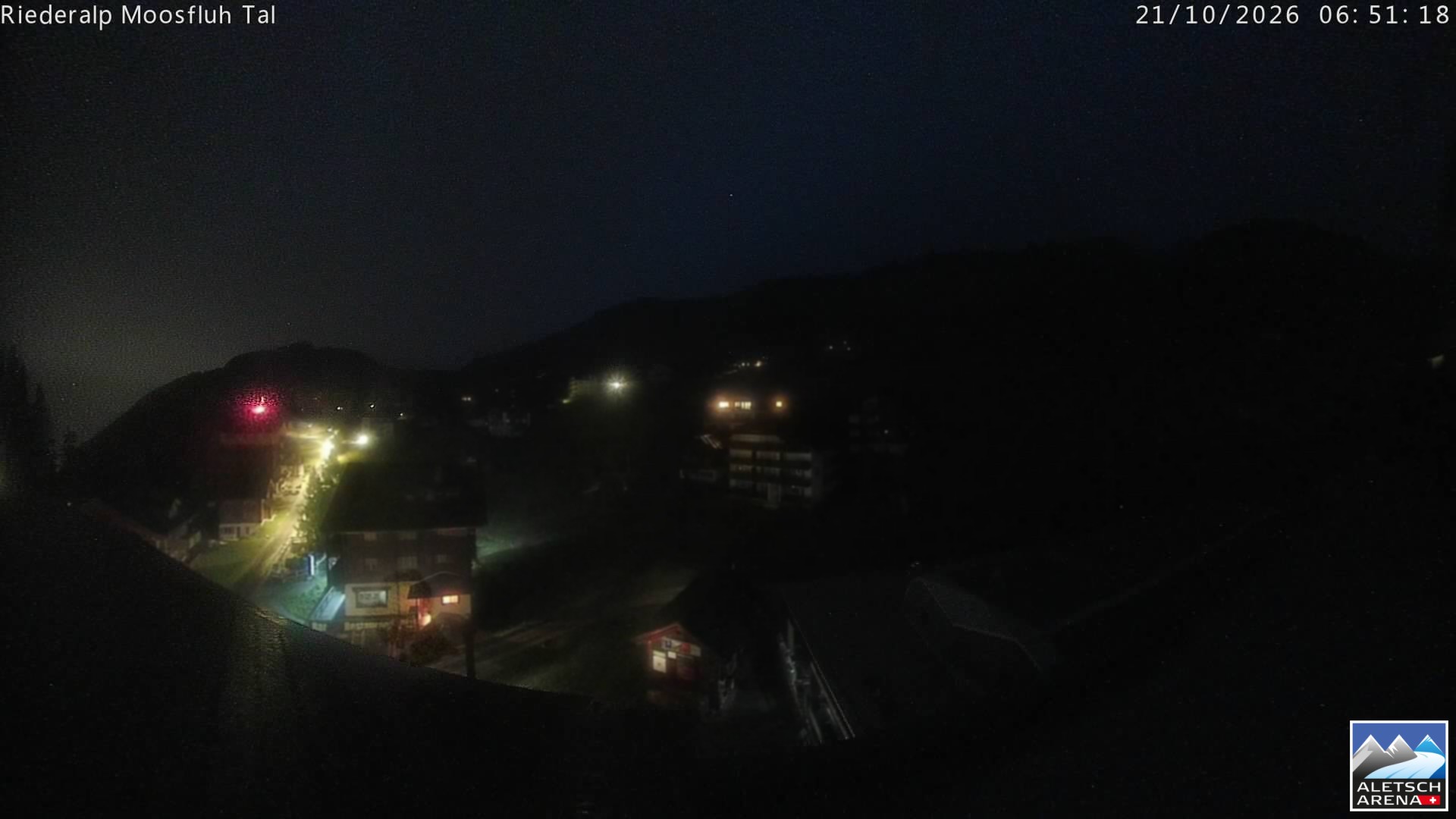 Archiv Foto Webcam Riederalp: Dorfmitte