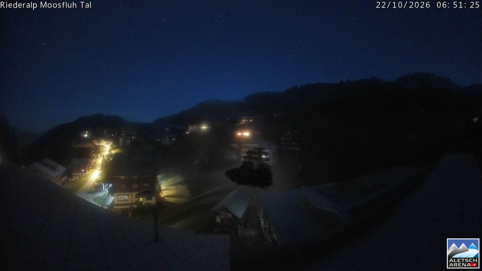Archiv Foto Webcam Riederalp: Dorfmitte
