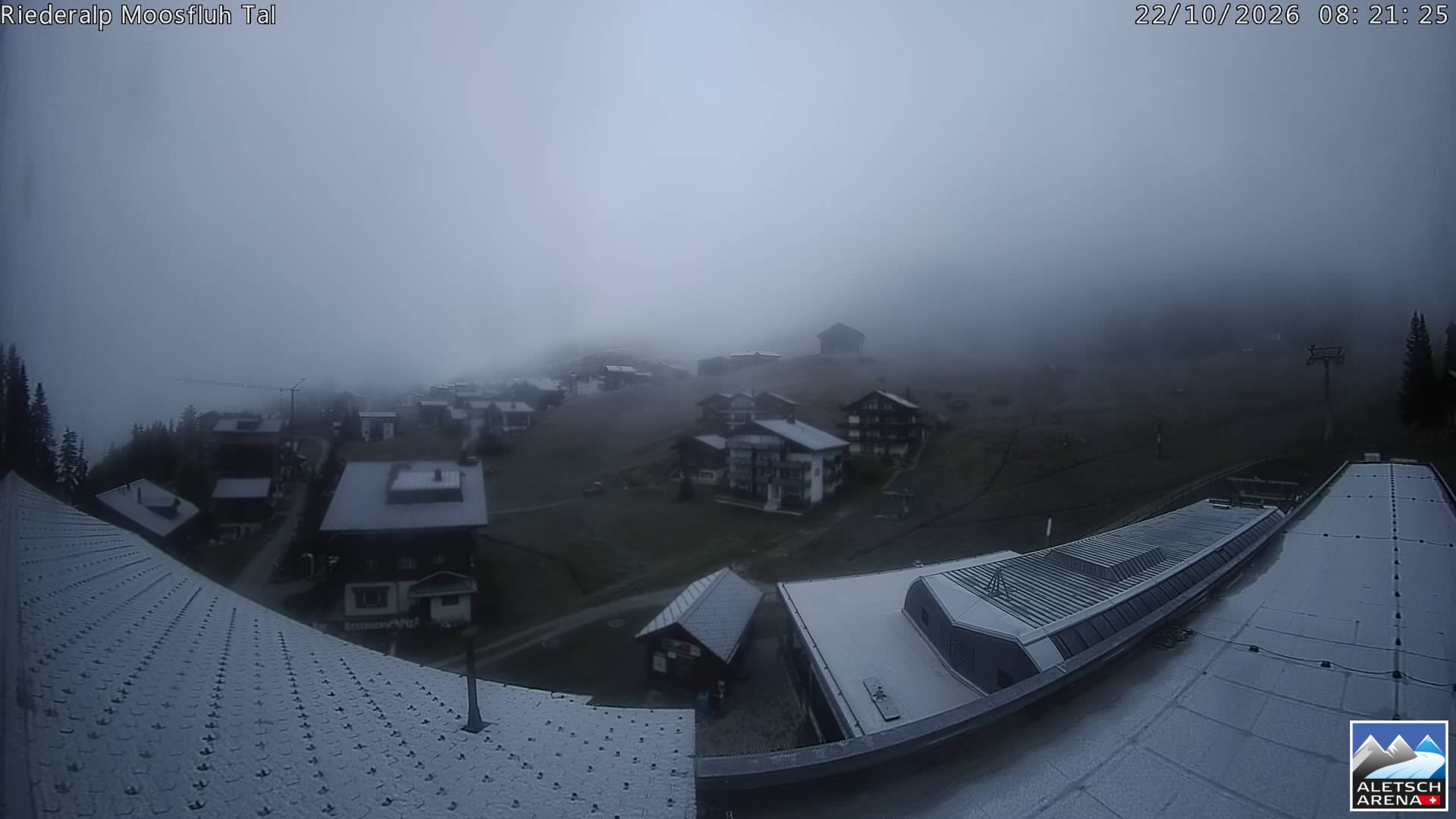 Archiv Foto Webcam Riederalp: Dorfmitte