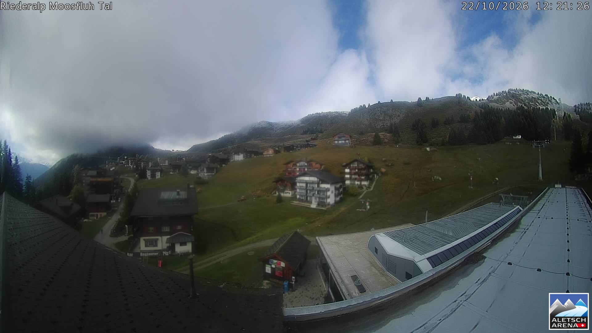 Archiv Foto Webcam Riederalp: Dorfmitte