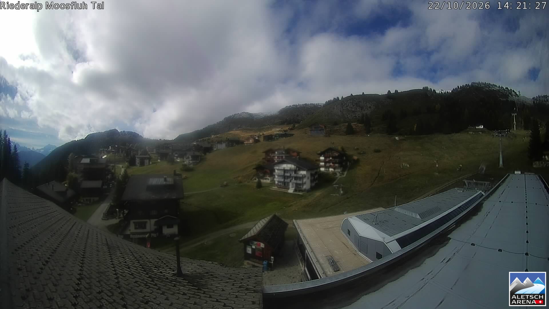Archiv Foto Webcam Riederalp: Dorfmitte