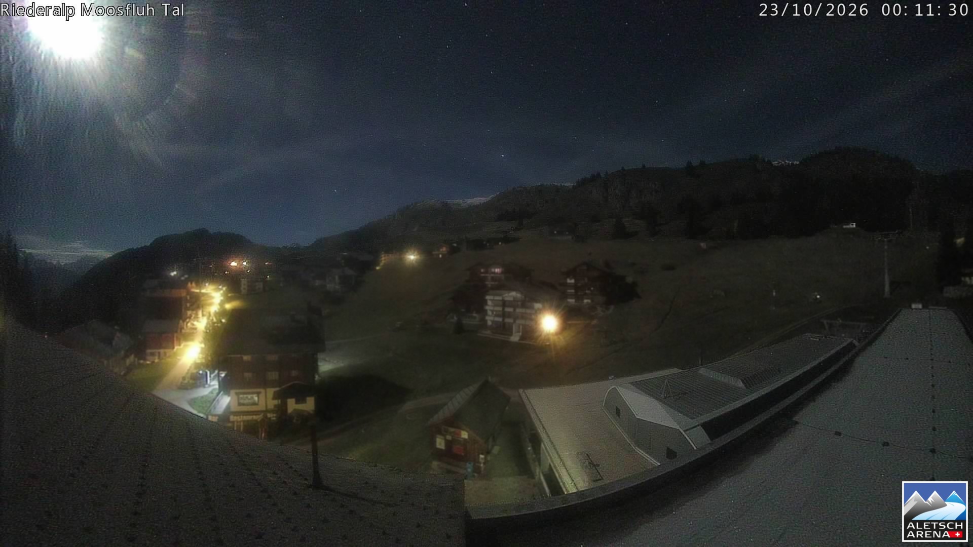 Archiv Foto Webcam Riederalp: Dorfmitte