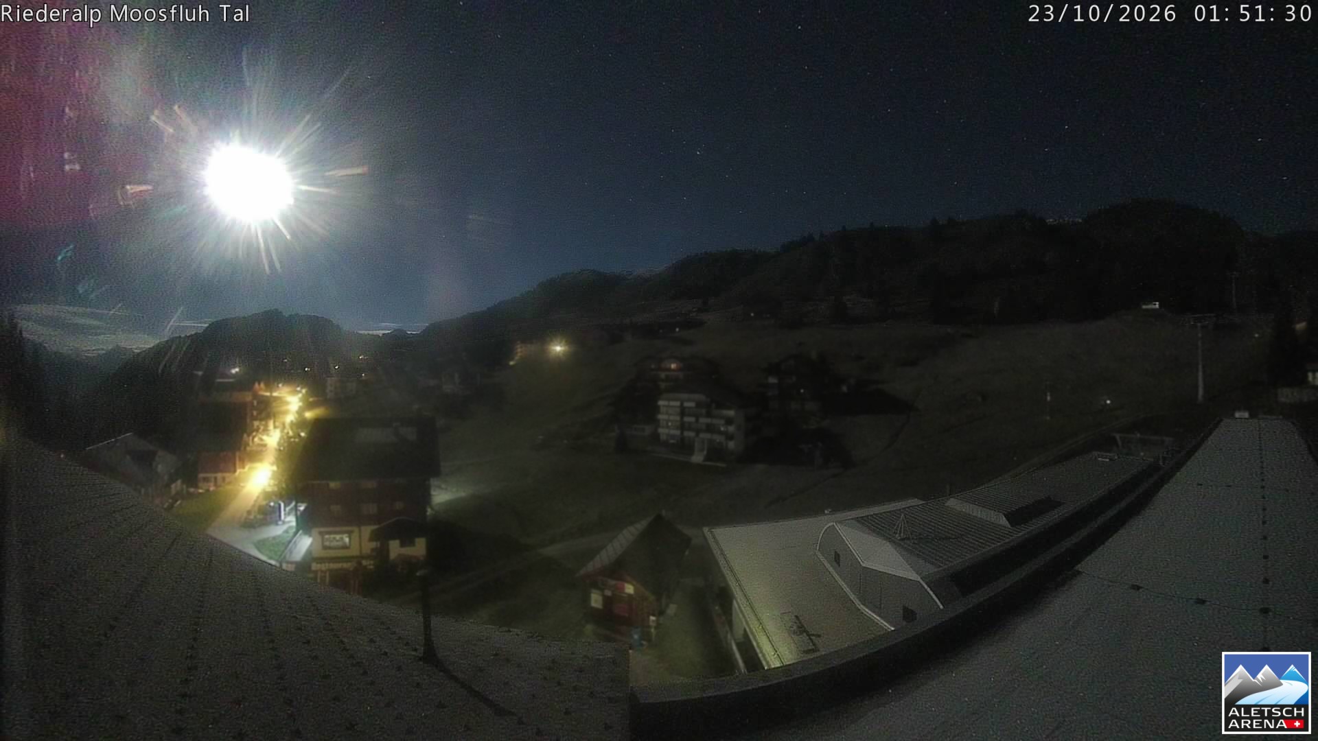 Archiv Foto Webcam Riederalp: Dorfmitte