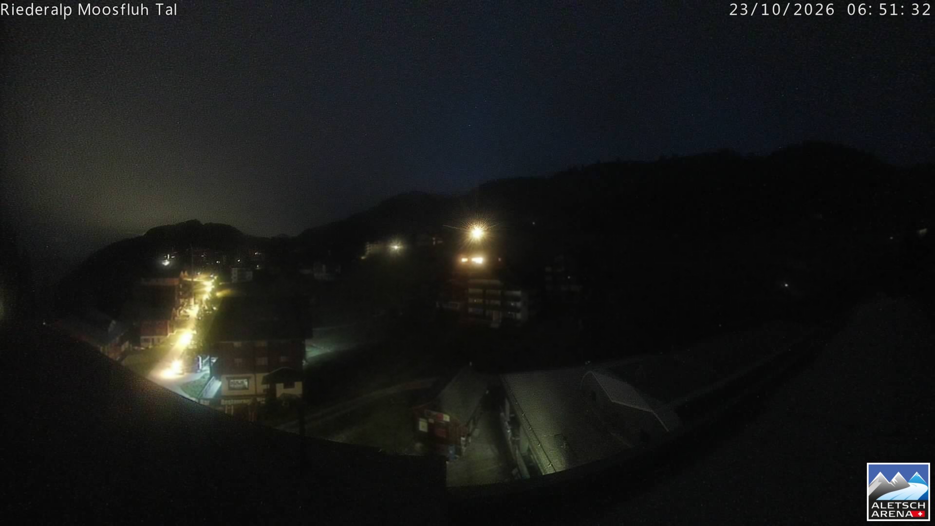 Archiv Foto Webcam Riederalp: Dorfmitte