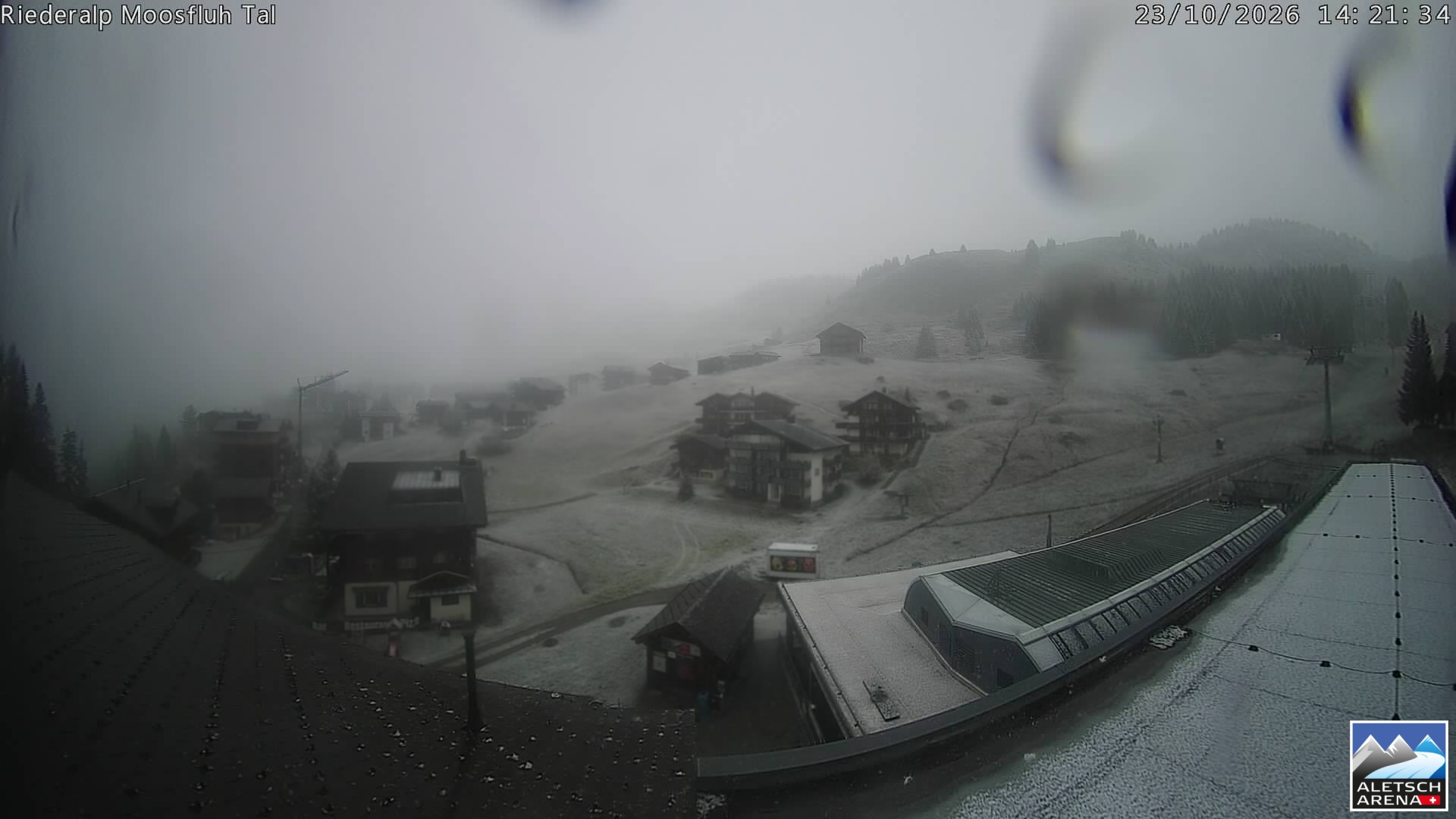Archiv Foto Webcam Riederalp: Dorfmitte