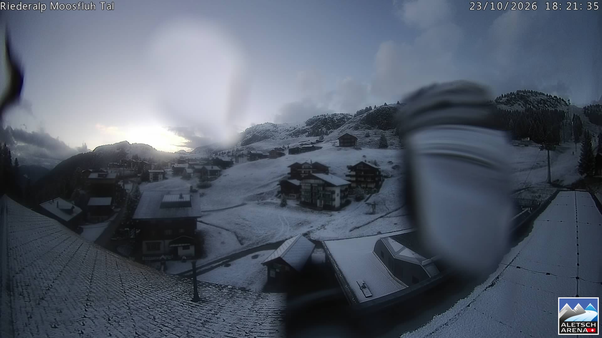 Archiv Foto Webcam Riederalp: Dorfmitte