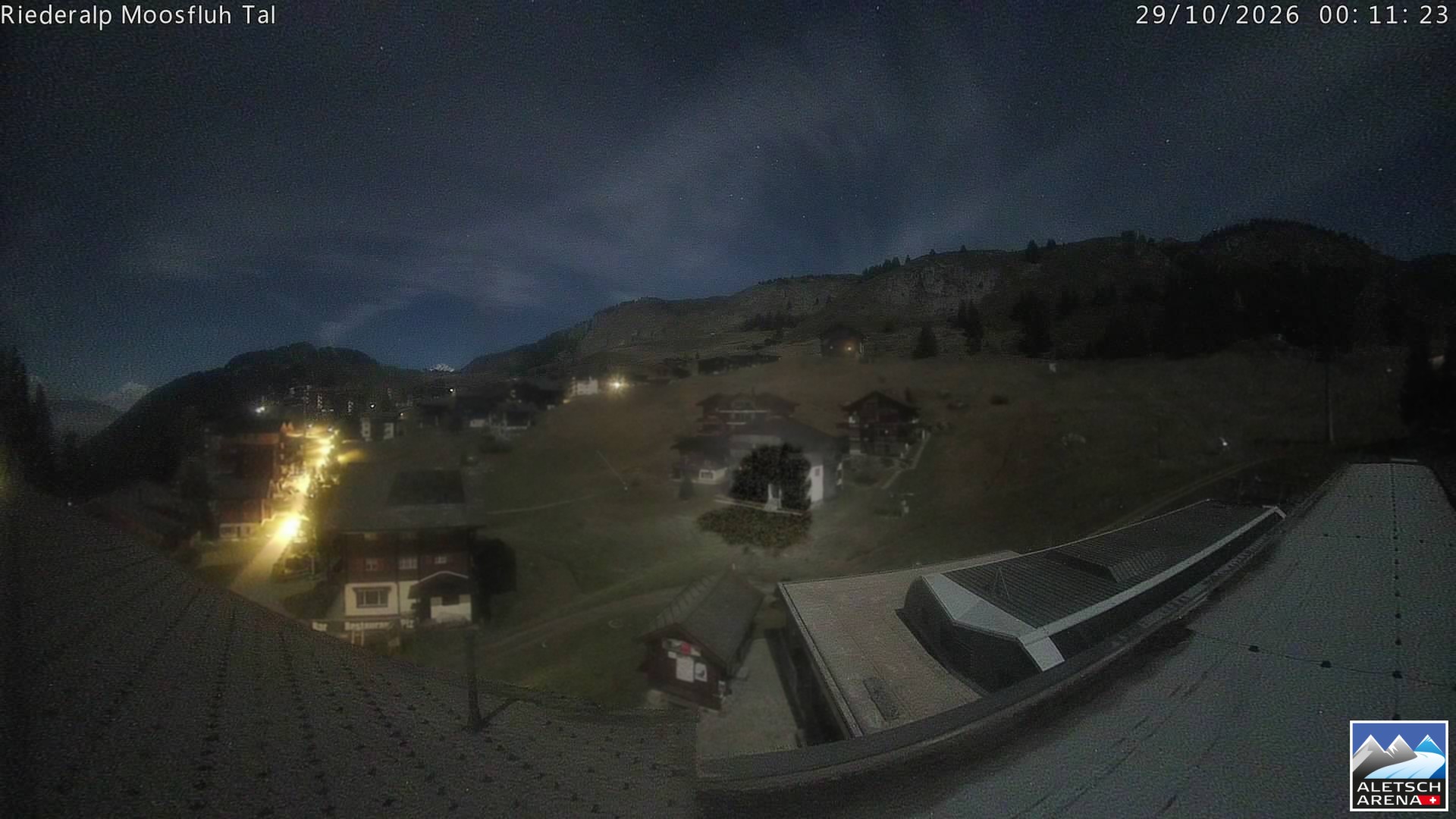 Archiv Foto Webcam Riederalp: Dorfmitte
