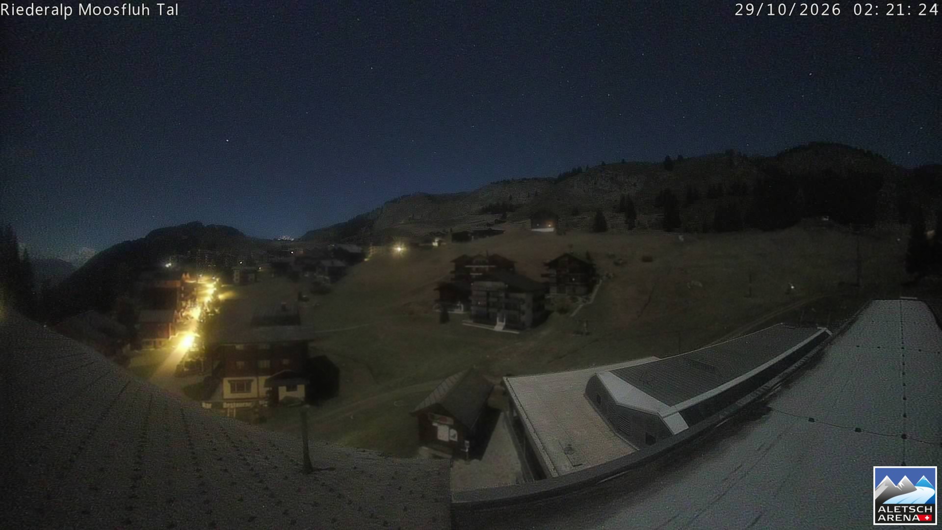 Archiv Foto Webcam Riederalp: Dorfmitte